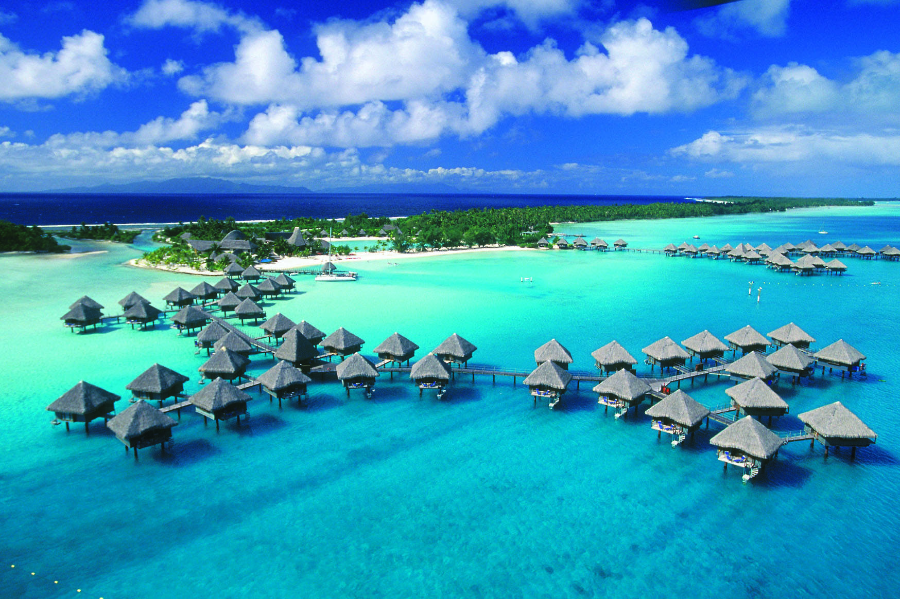 Bora Bora, Tahiti, a tropical paradise to paddle board around its clear waters