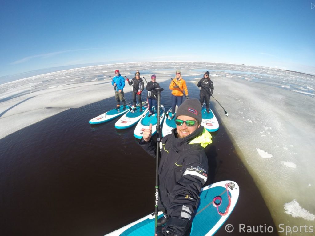 Paddle boarding in Finland