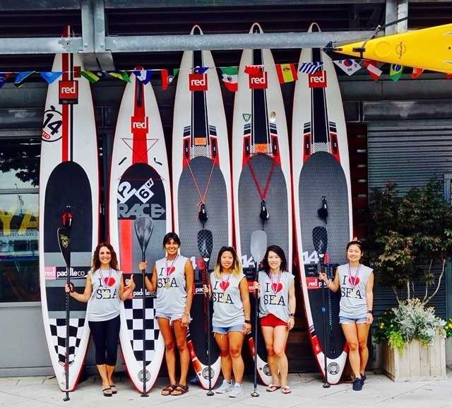 red ladies paddle team