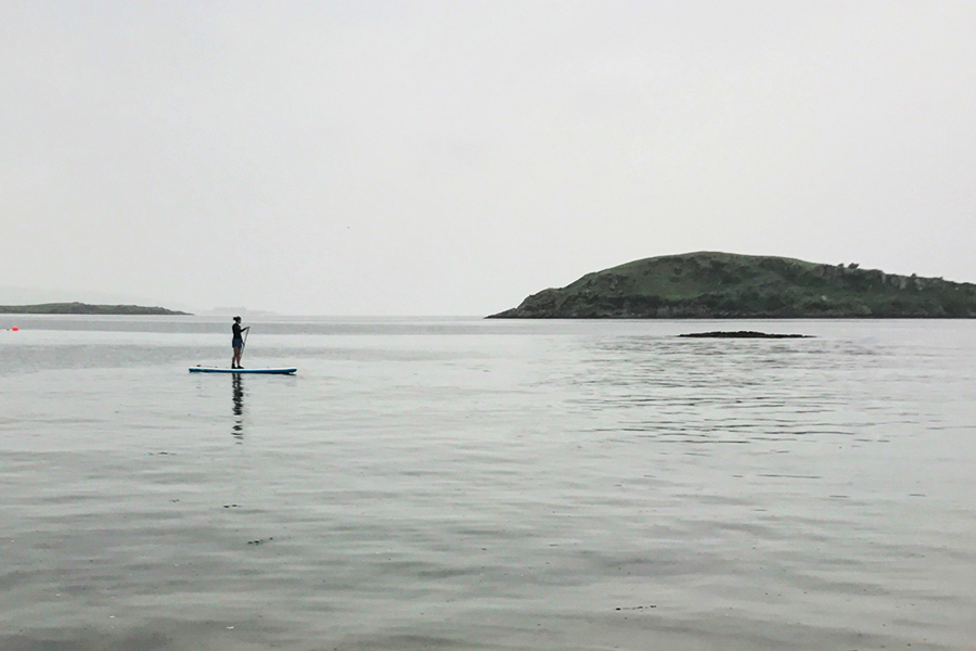 paddle boarding in oban