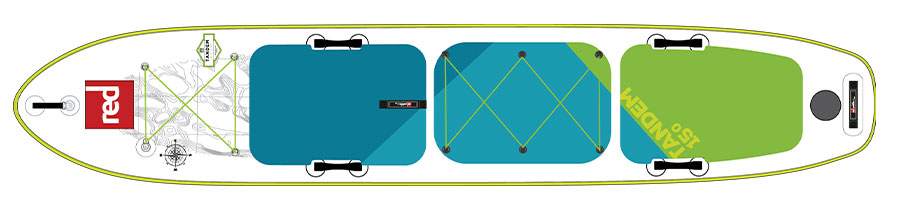 Top design of Red Paddle Co Tandem Board